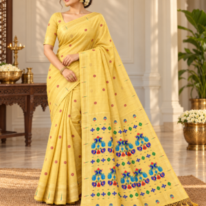 Paithani Jamdani Style Saree